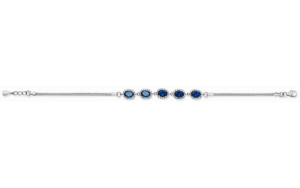 Sterling Silver Royal Blue Stone Bracelet