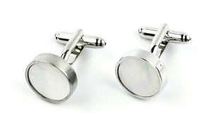 Mother of Pearl Style Unisex Cufflinks