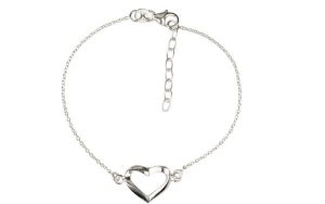 Sterling Silver Heart Bracelet
